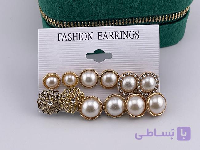 پک گوشواره میخی مروارید — تصویر 1