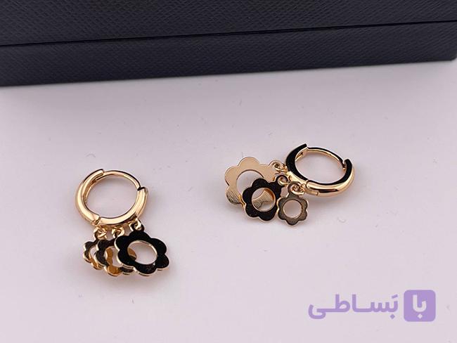 گوشواره ژوپینگ طرح گل سه سایز