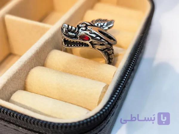 انگشتر گنگ اژدها استیل — تصویر 1