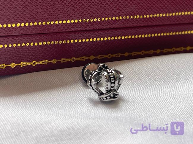 پیرسینگ گوش طرح تاج پادشاهی — تصویر 1