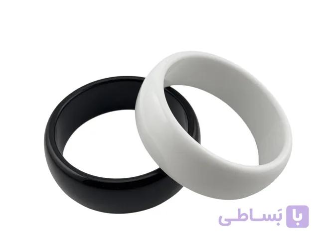 دستبند سرامیکی مینیمال در دو رنگ مشکی و سفید — تصویر 1