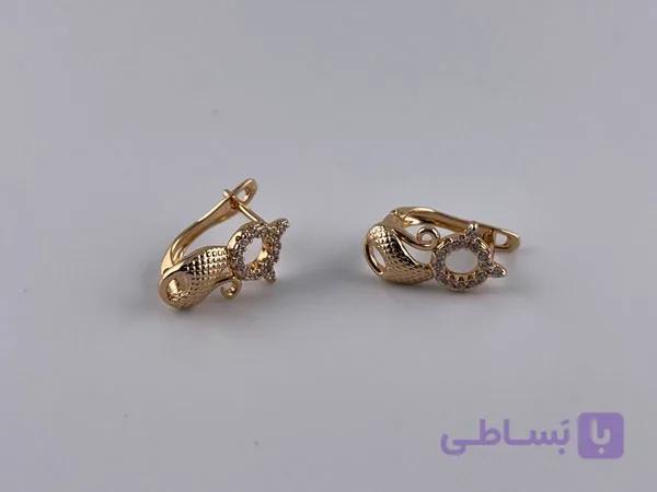 گوشواره ژوپینگ نگینی خاص — تصویر 1