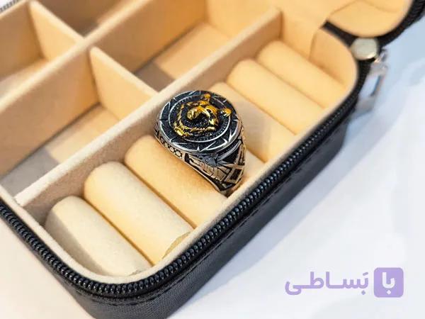 انگشتر طرح گرگ گنگ مردانه — تصویر 1