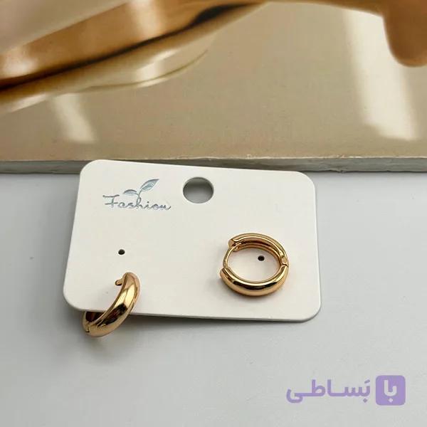 گوشواره طلایی ژوپینگ حلقه‌ای کلاسیک — تصویر 1