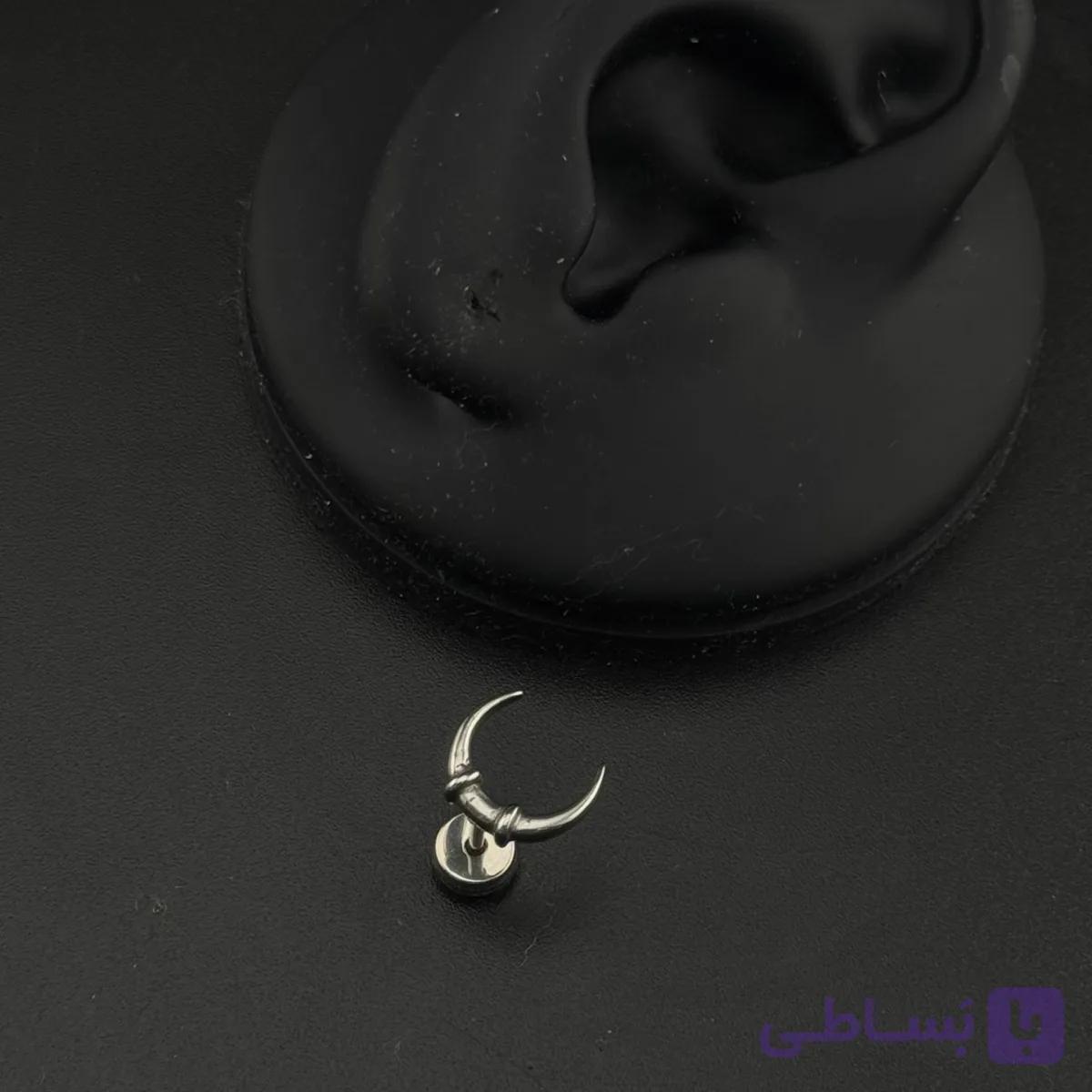 پیرسینگ طرح هلال ماه — تصویر 1