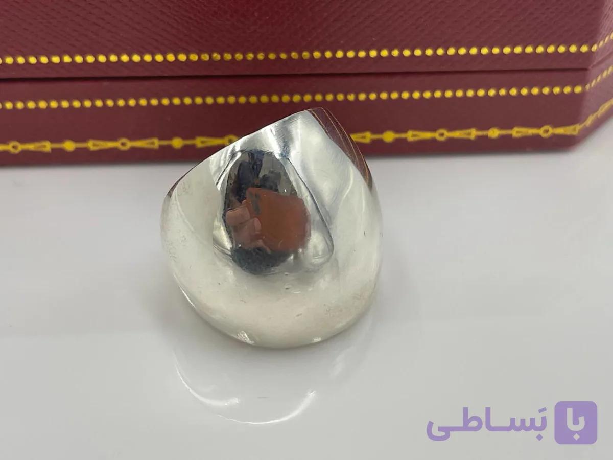 انگشتر مینیمال استیل طرح U — تصویر 1