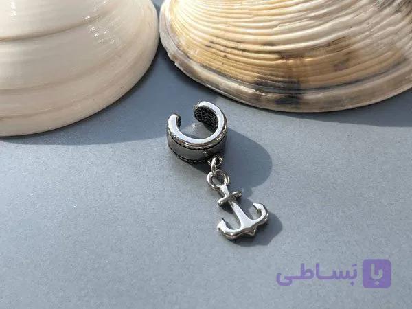 پیرسینگ فیک لنگر نقره ای — تصویر 1