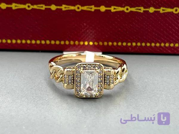 انگشتر ژوپینگ کارتیر تک نگین — تصویر 1