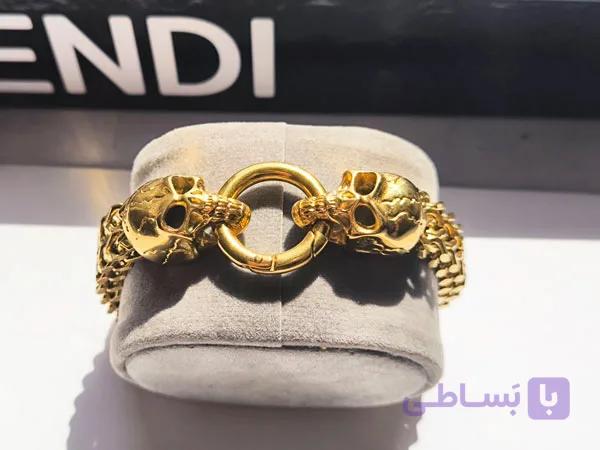 دستبند مردانه اسکلت گنگ — تصویر 1