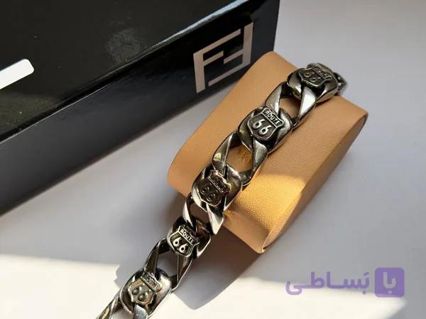 دستبند گنگ مردانه ضخیم — تصویر 1