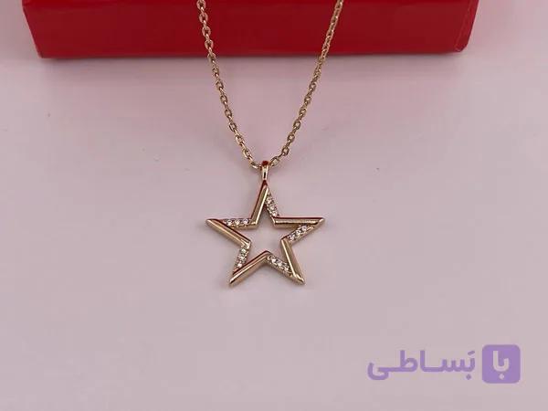 گردنبند ژوپینگ ستاره نگینی — تصویر 1