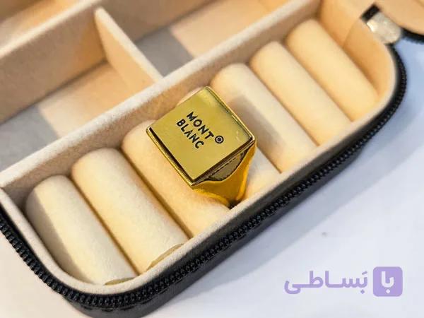 انگشتر مردانه طلایی مون بلان — تصویر 1
