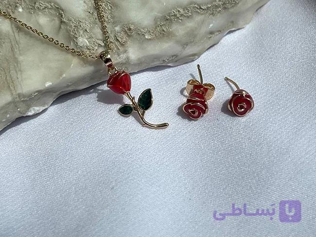 نیم ست گل رز