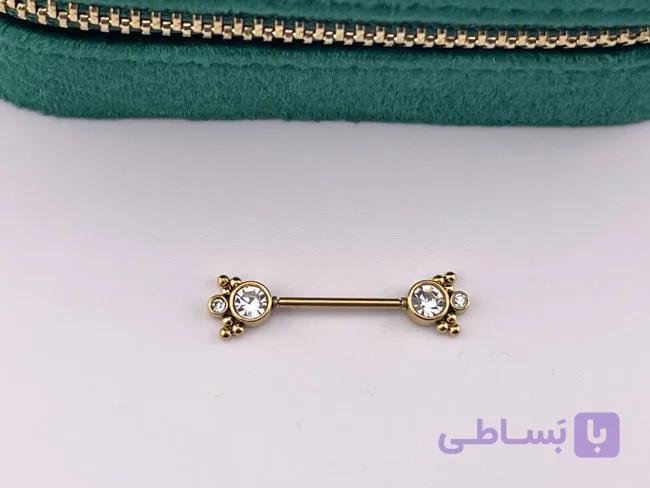 پیرسینگ نیپل تیتانیوم کد 03 — تصویر 1