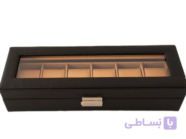 جعبه ساعت مچی نسکافه ای چرمی 6 تایی کد 10569 — تصویر 1