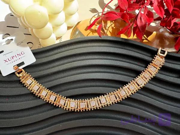 دستبند رولکس ژوپینگ نگینی شیک — تصویر 1