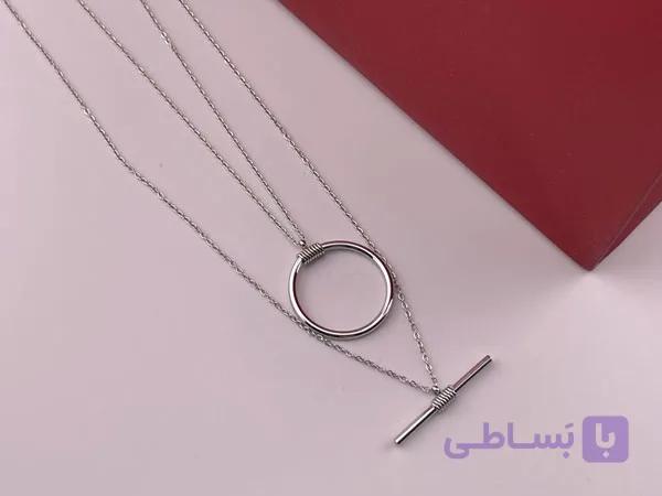 زنجیر ساده دو لاین قفل تی — تصویر 1