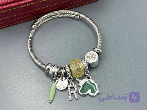 دستبند پاندورا یونیکورن سبز — تصویر 1