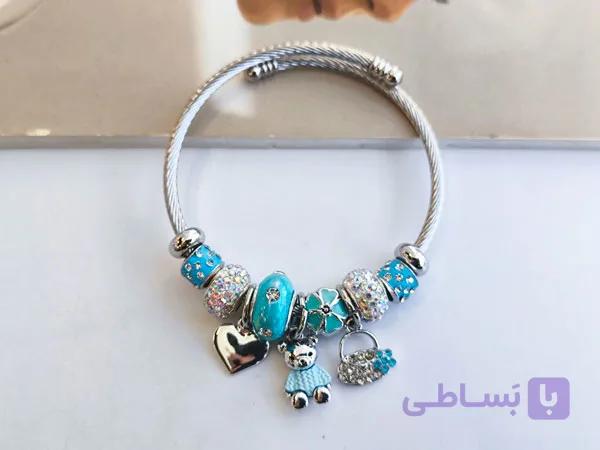 دستبند پاندورا خرس دخترانه کیوت کد 10631 — تصویر 1