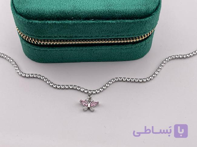 پابند فول نگین کاری شده طرح پروانه ای — تصویر 1