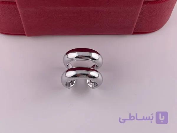 خرید انگشتر مینیمال زنانه نقره ای — تصویر 1