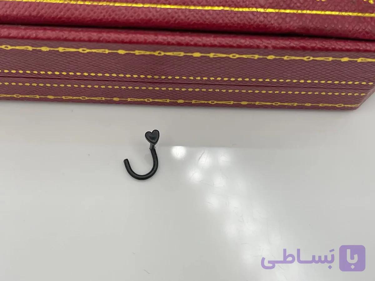 پیرسینگ بینی با پایه خم — تصویر 1