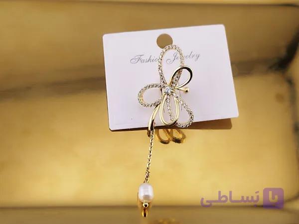 ایرکاف نگینی طرح پاپیون — تصویر 1