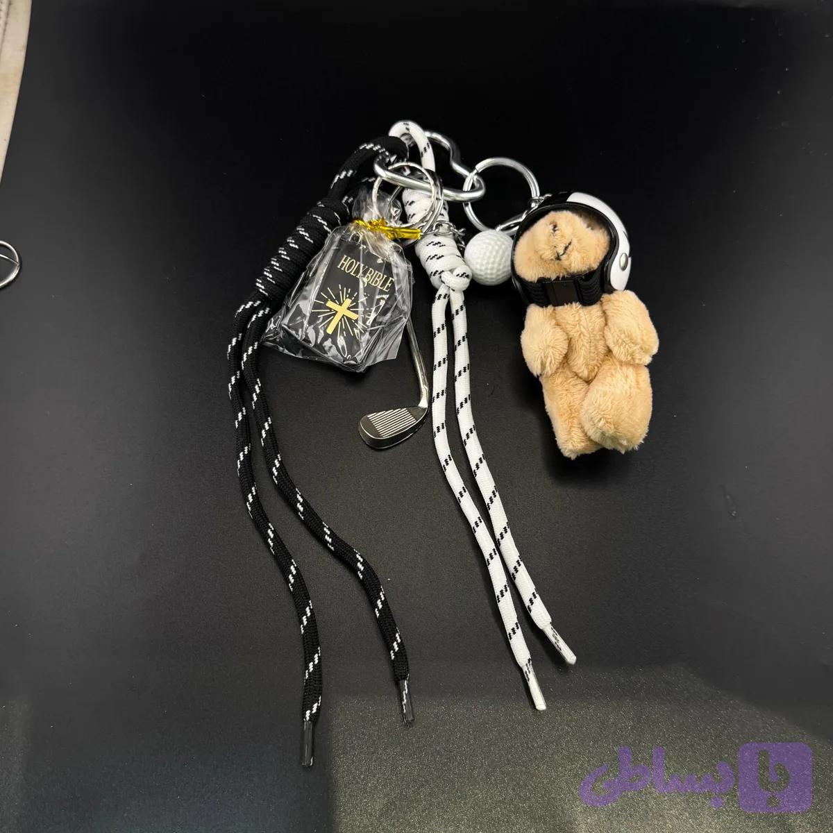 جاکلیدی و چارم بگ اسپرت عروسک خرس — تصویر 1