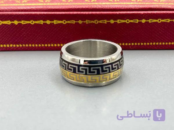 انگشتر ورساچه سه رنگ — تصویر 1
