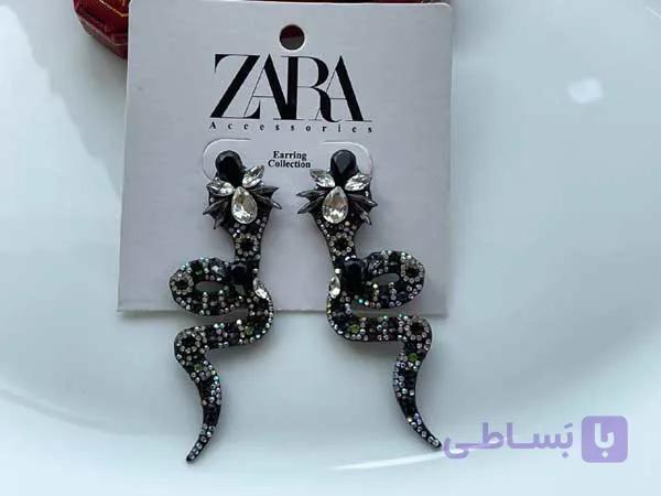 گوشواره مار مشکی — تصویر 1