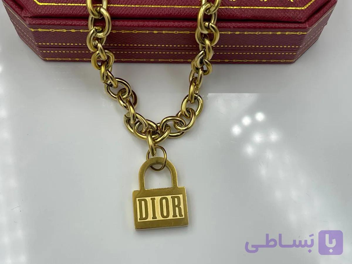 گردنبند قفل DIOR — تصویر 1