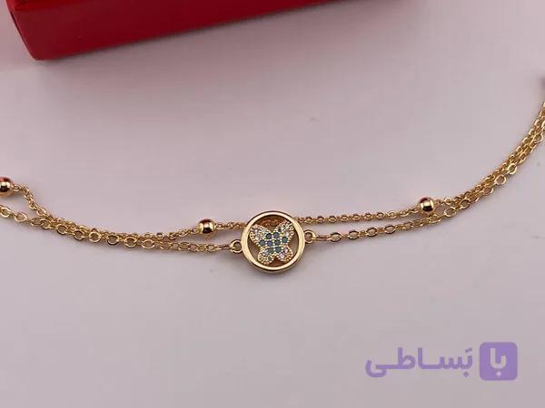 پابند پروانه شیک دو لاین استیل — تصویر 1