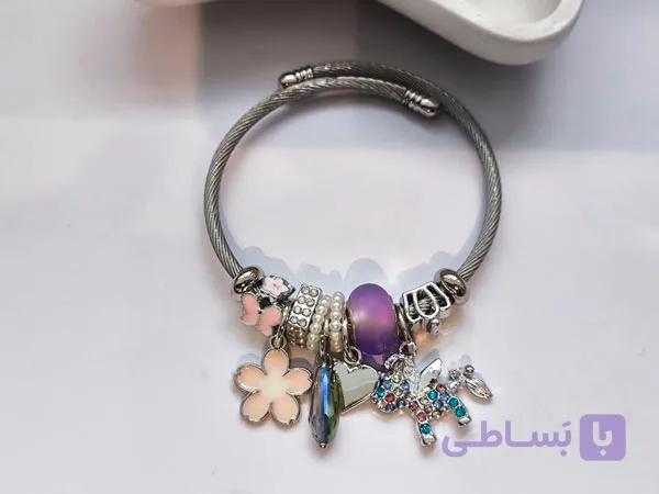 دستبند پاندورا گل کد 17 — تصویر 1