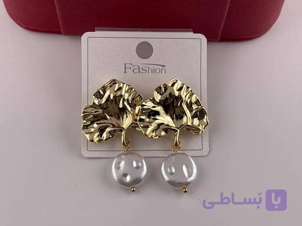 گوشواره درخت زندگی طرح صدفی — تصویر 1