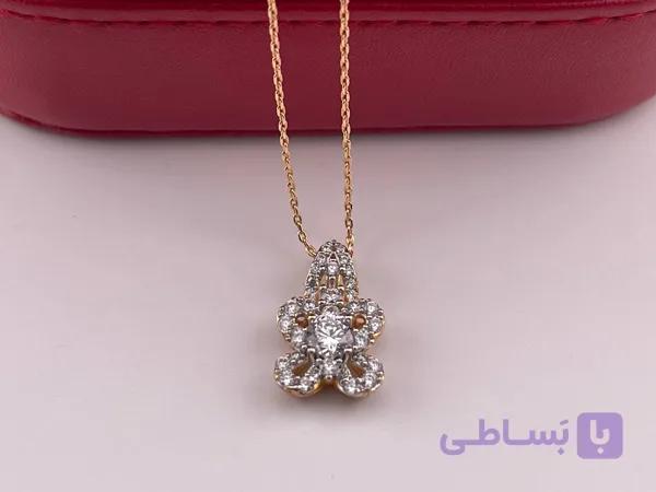 گردنبند شیک زنانه فول نگین — تصویر 1