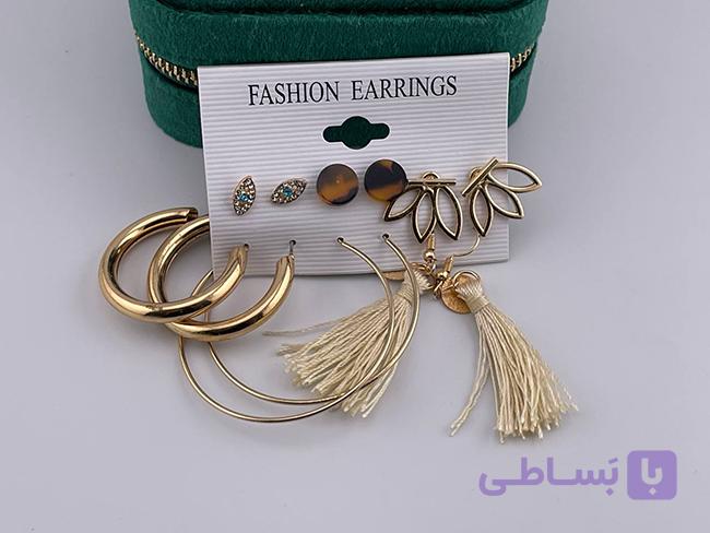 پک گوشواره مینیمال شش عددی — تصویر 1