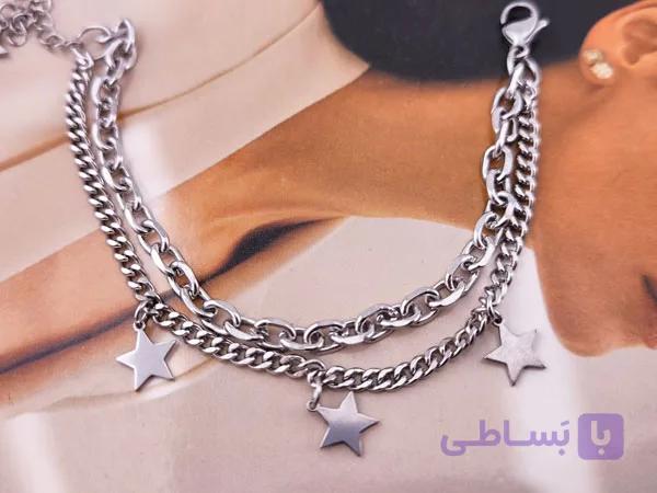 دستبند دولاین ستاره دخترانه – درخشش و زیبایی — تصویر 1