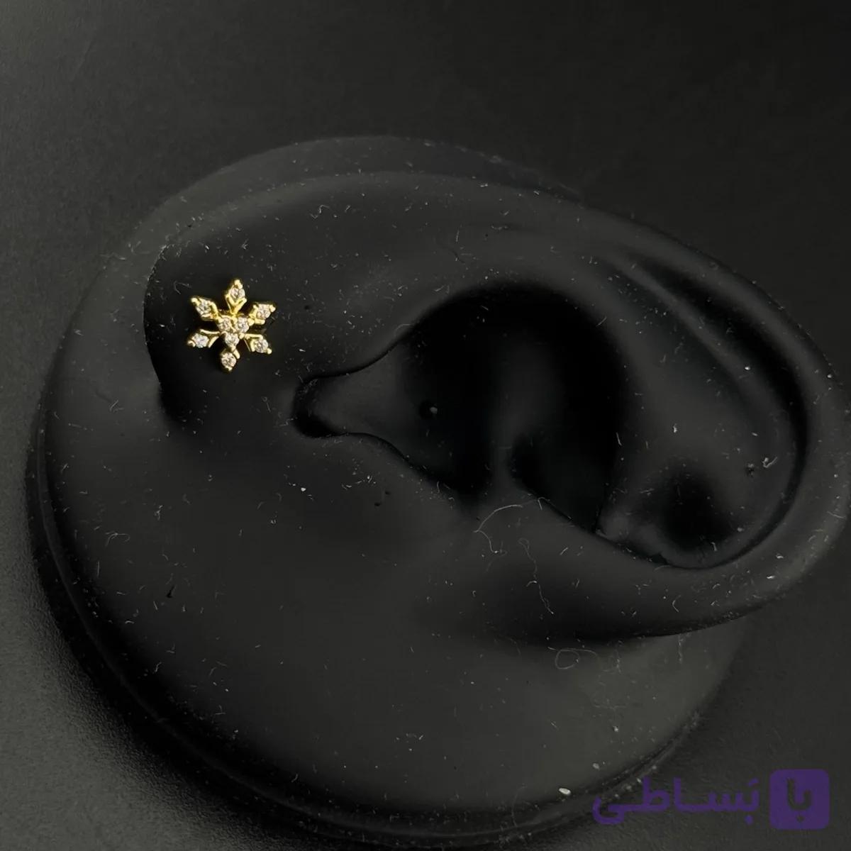 پیرسینگ طرح Snowflake (دانه برف) — تصویر 1