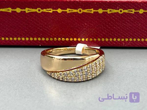 انگشتر زنانه ژوپینگ نگینی مدل خاص — تصویر 1