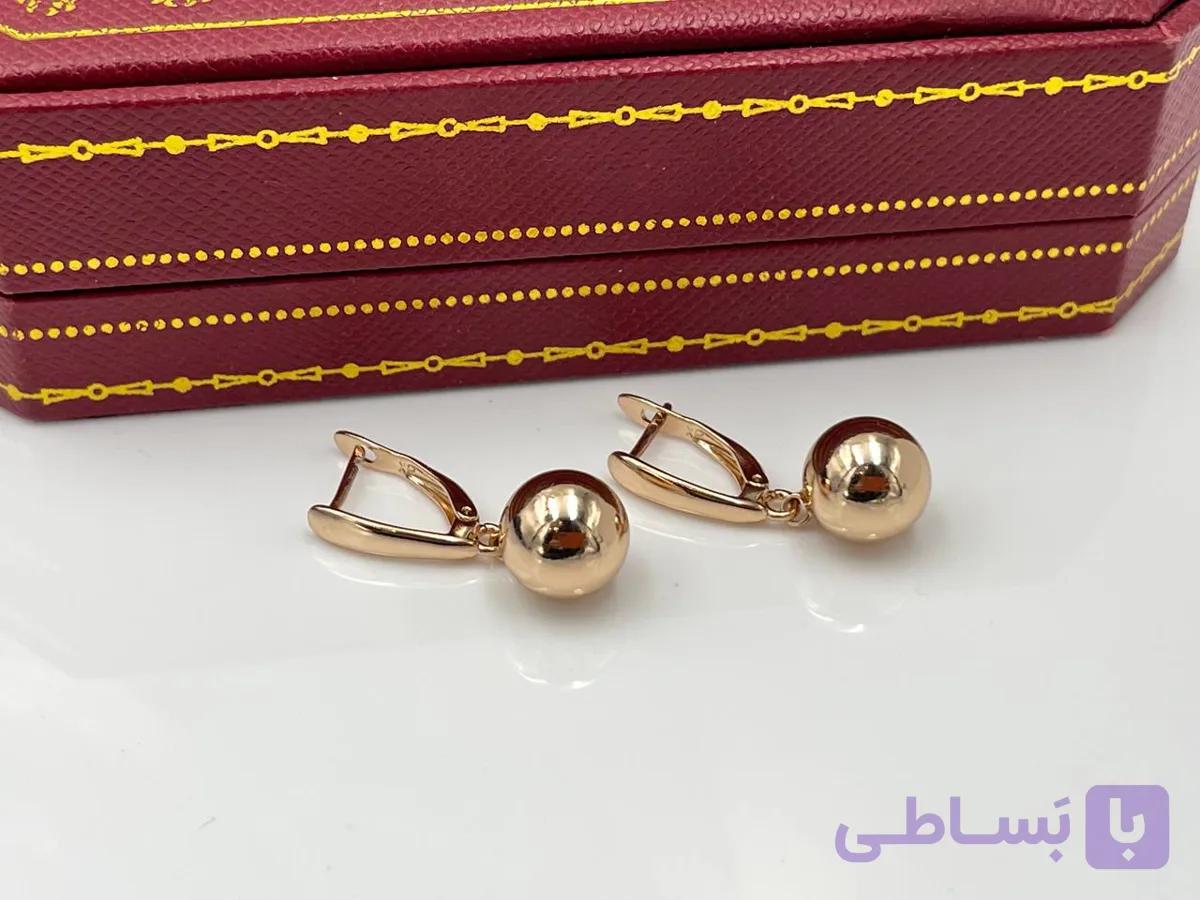 گوشواره ژوپینگ آویز گوی دار — تصویر 1