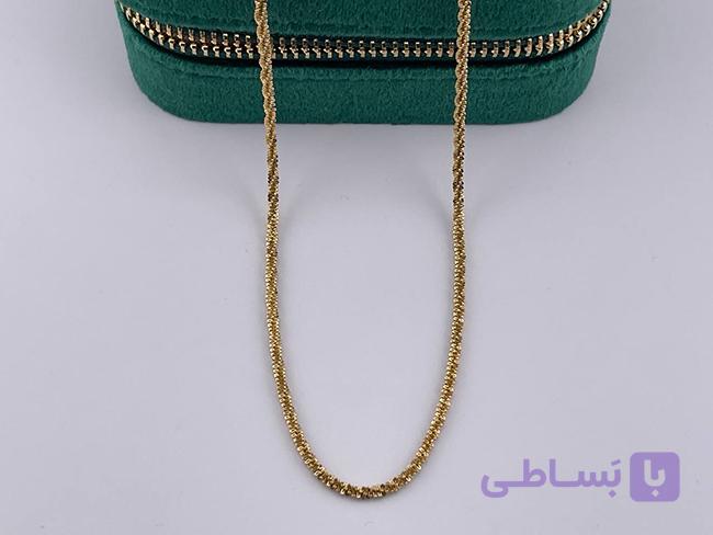 گردنبند خاویاری استیل طلایی — تصویر 1