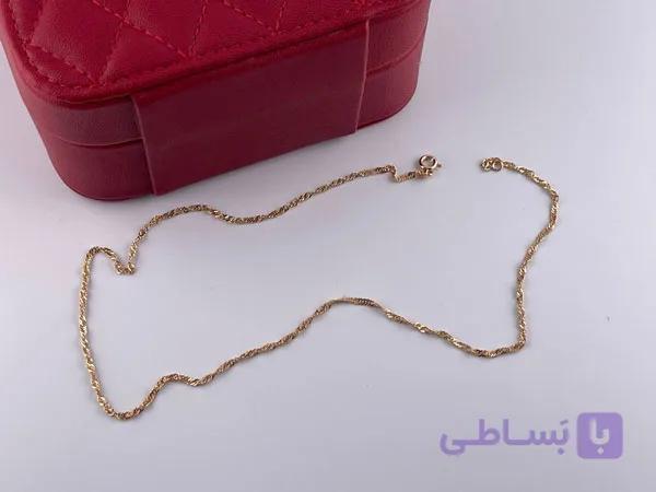 زنجیر ساده ژوپینگ طرح طلا — تصویر 1