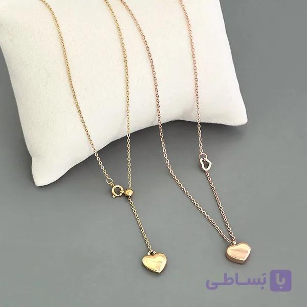 گردنبند استیل طرح قلب