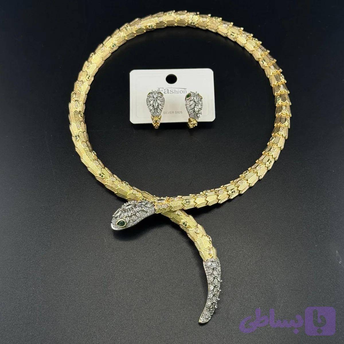 ست گردنبند و گوشواره بولگاری فوق لوکس — تصویر 1