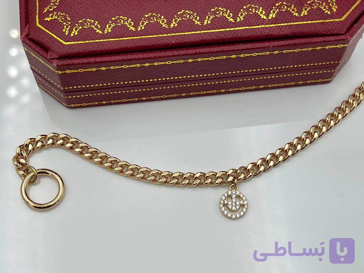 دستبند ژوپینگ کارتیر آویز لبخند — تصویر 1