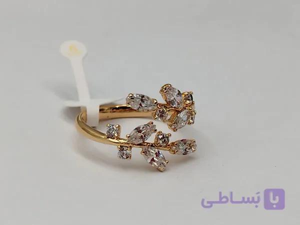 انگشتر ژوپینگ طرح برگ — تصویر 1
