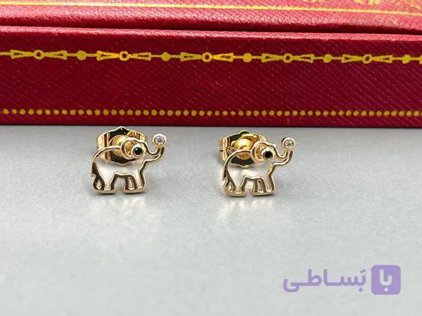 گوشواره میخی ژوپینگ طرح توپ — تصویر 1