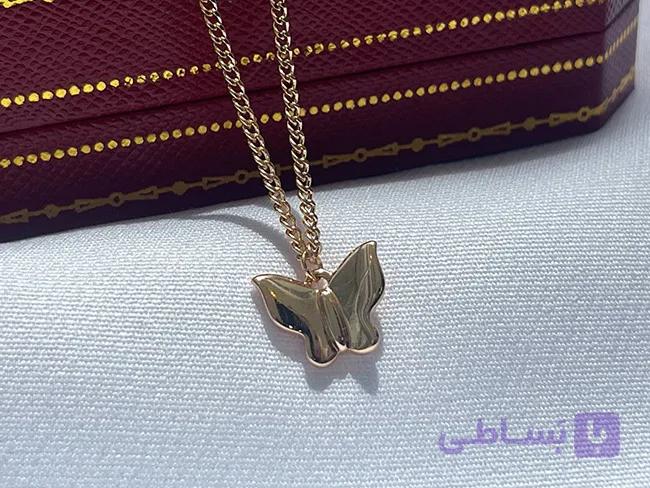 گردنبند مینیمال پروانه ژوپینگ