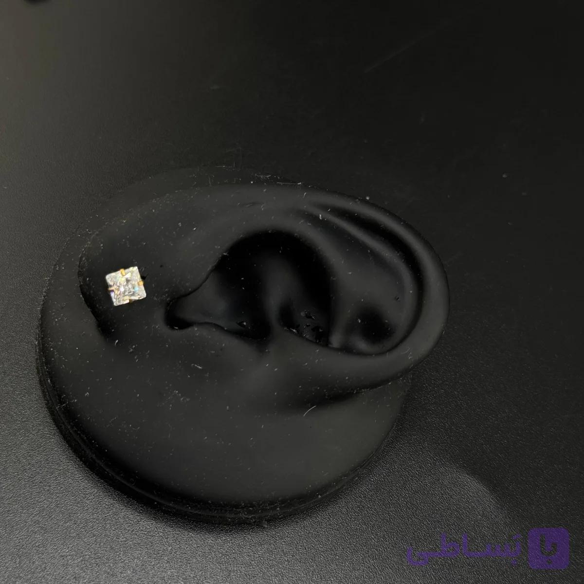 پیرسینگ نگین‌دار ضد حساسیت — تصویر 1