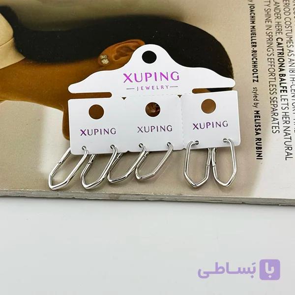 گوشواره ژوپینگ طرح خاص نقره‌ای